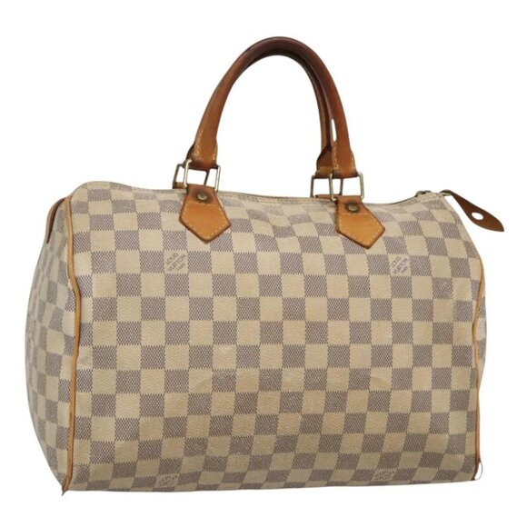 LOUIS VUITTON Damier Azur Speedy 30 Hand Bag N41533 LV Auth 120800 - Picture 1 of 16